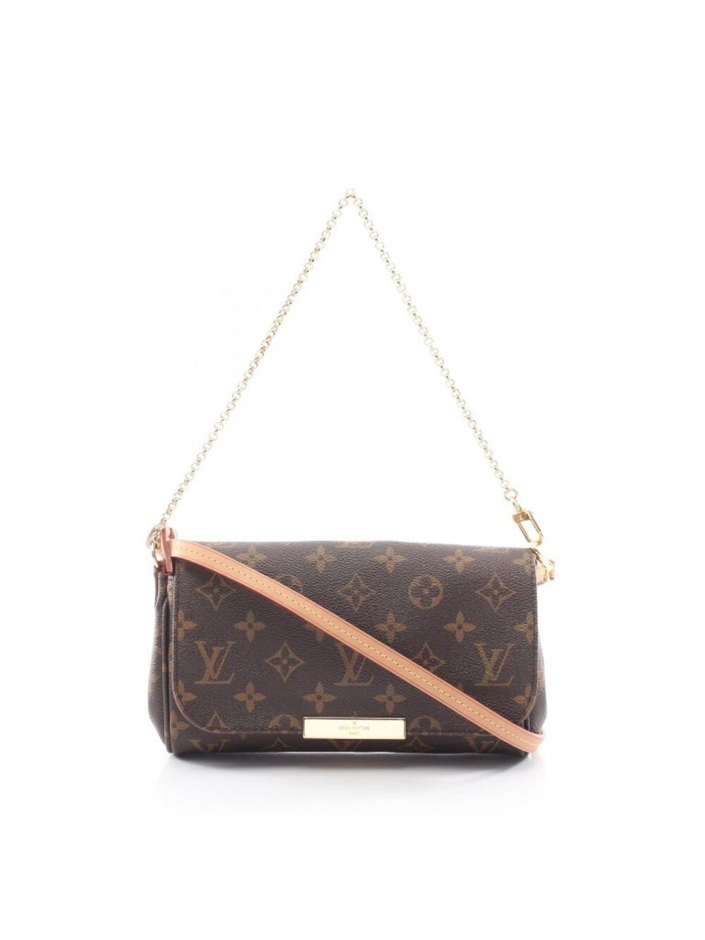 Louis Vuitton Handbag Favorite PM 2-Way Canvas Leather
